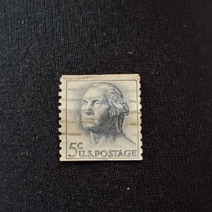 Vintage 5¢ U.S. Postage Collectible Stamp - Black